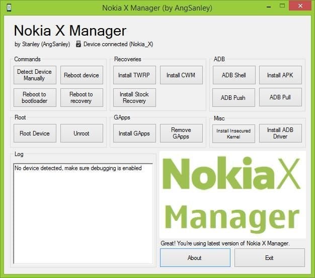 Nokia X Manager – firmware tool