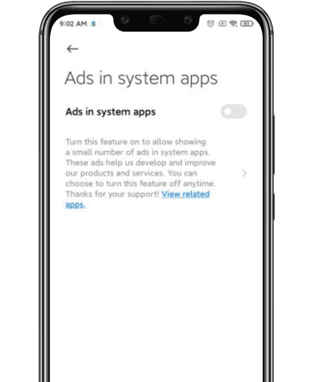 Disable Ads in MIUI 12 with a single toggle