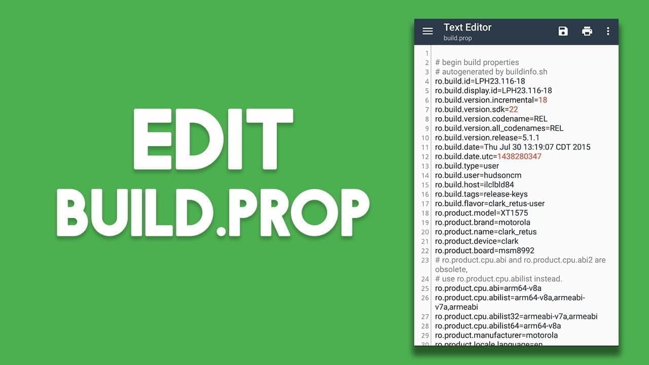 How to edit build.prop file without root