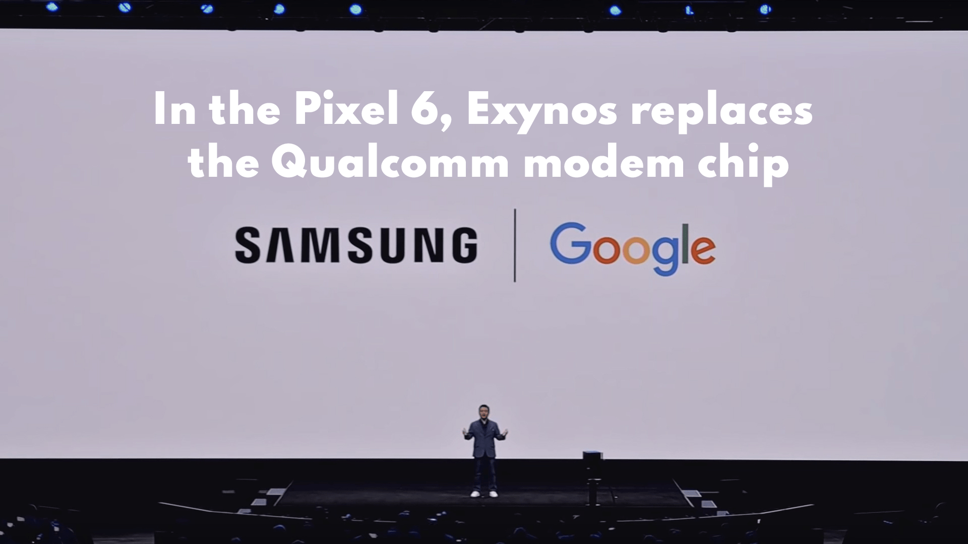 In the Pixel 6, Exynos replaces the Qualcomm modem chip