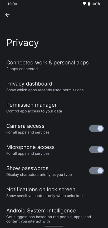 sys settings privacy dark ca4ab8450677111a553986264243ffb6
