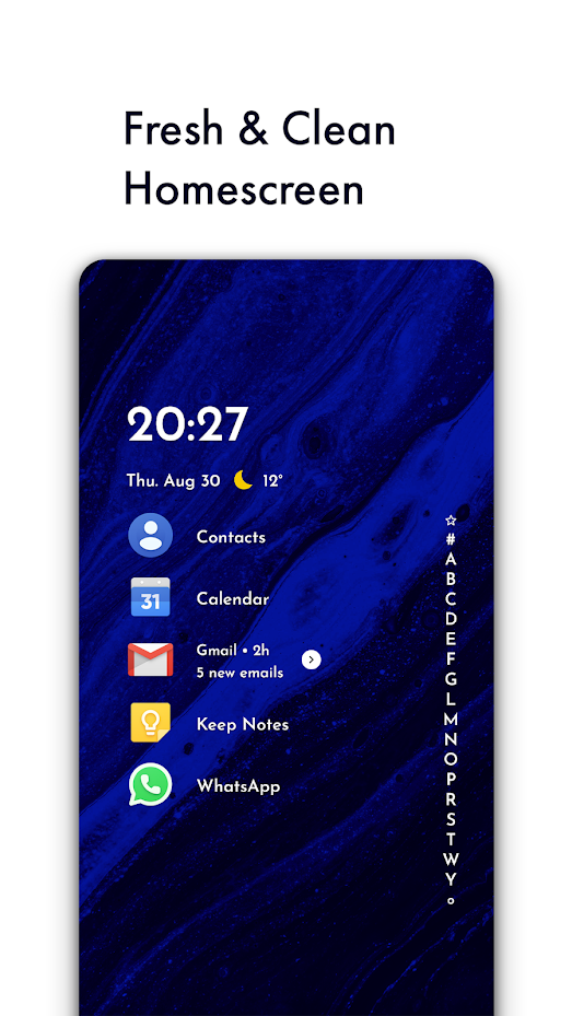 Niagara Launcher – one of the best launcher for Android