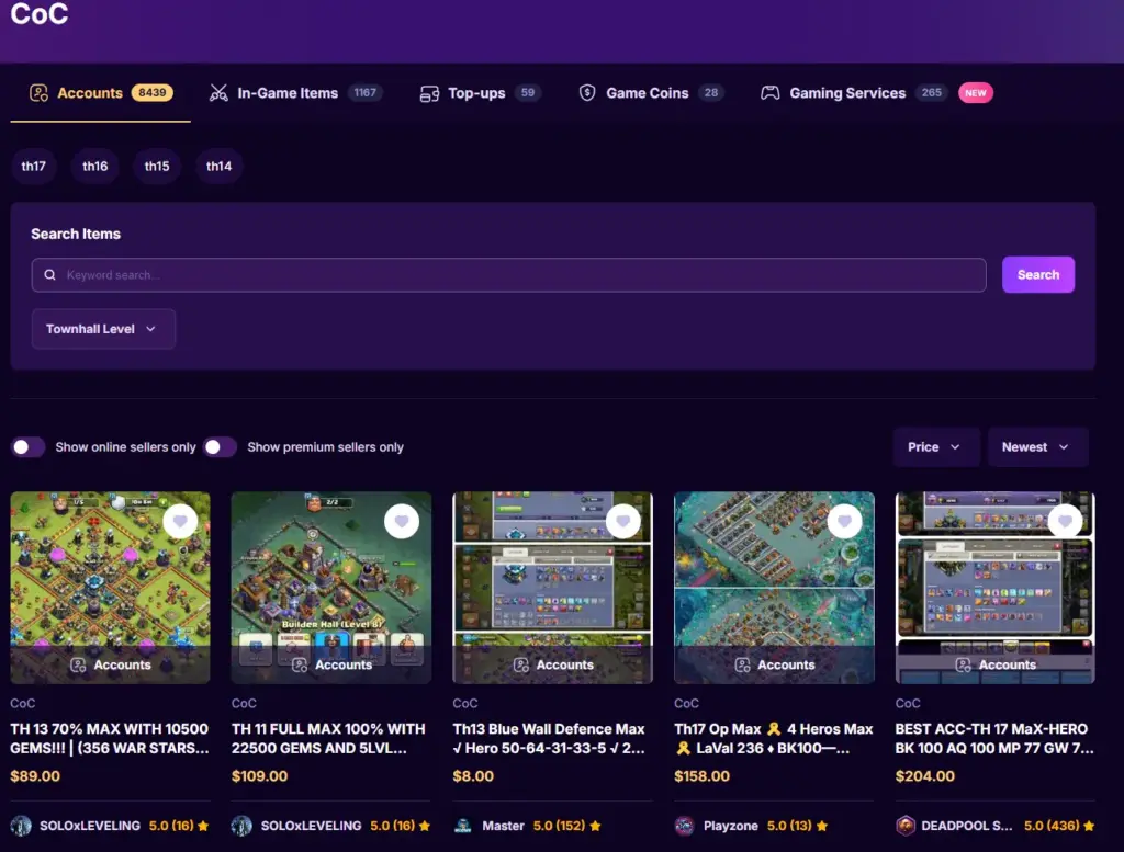 Where to buy or sell Clash of Clans accounts safely 3 unnamed 1