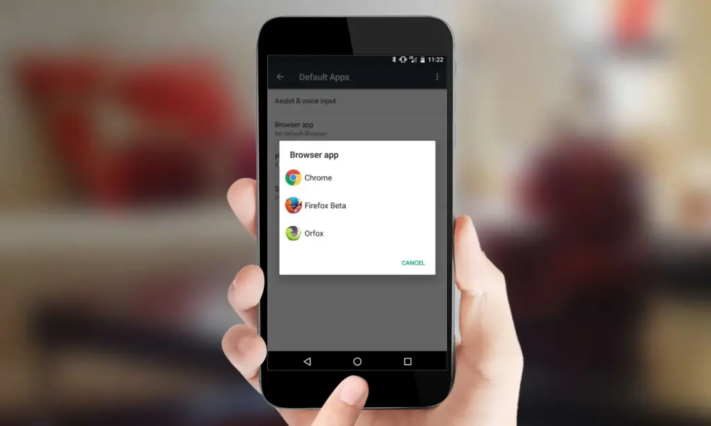 change default apps in Android