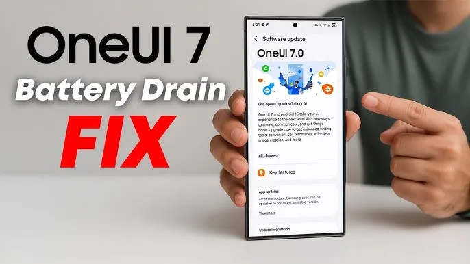 How to fix the battery drain on Samsung Galaxy devices running One UI 7
