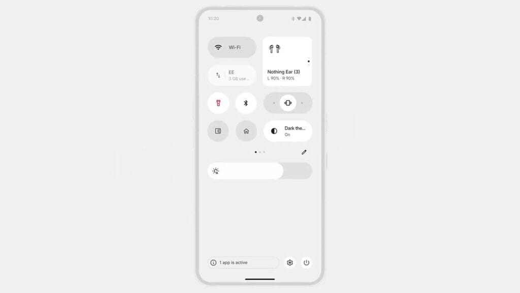 nothing os 4 quick settings