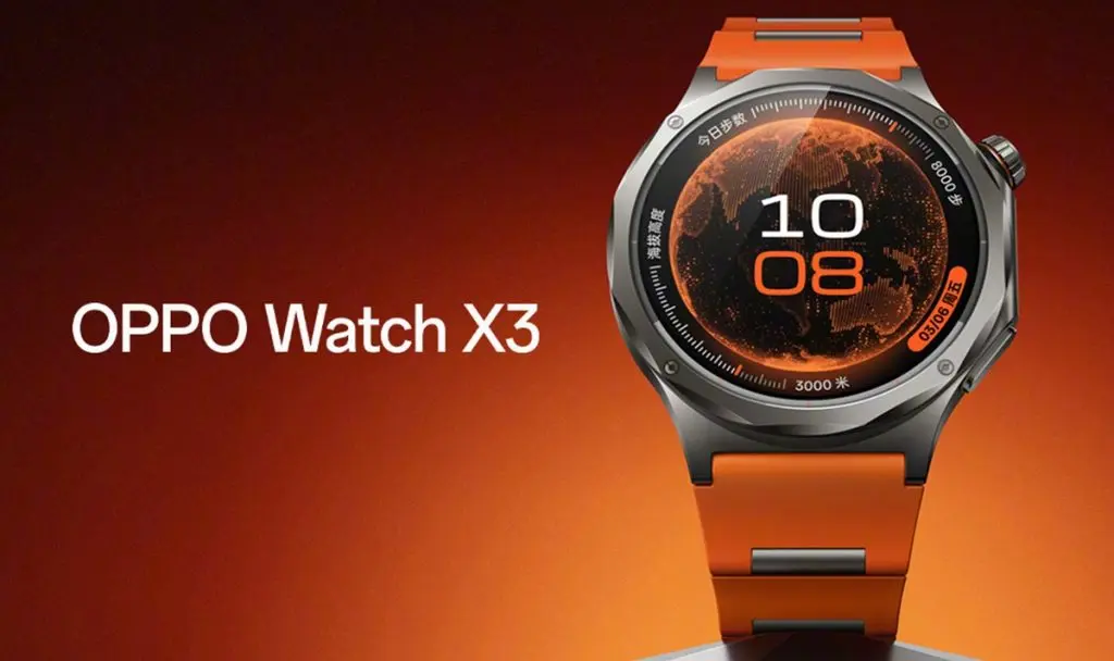 Oppo Watch X3 reveals titanium design, ultra-bright display and ECG support