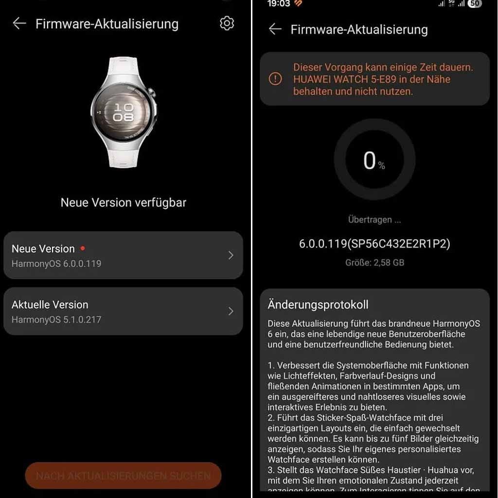 Global Huawei Watch 5 tipped to receive HarmonyOS 6 upgrade