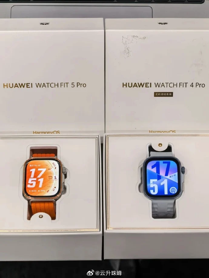 First Look at Huawei Watch Fit 5 Pro compared to huawei fit 4 pro