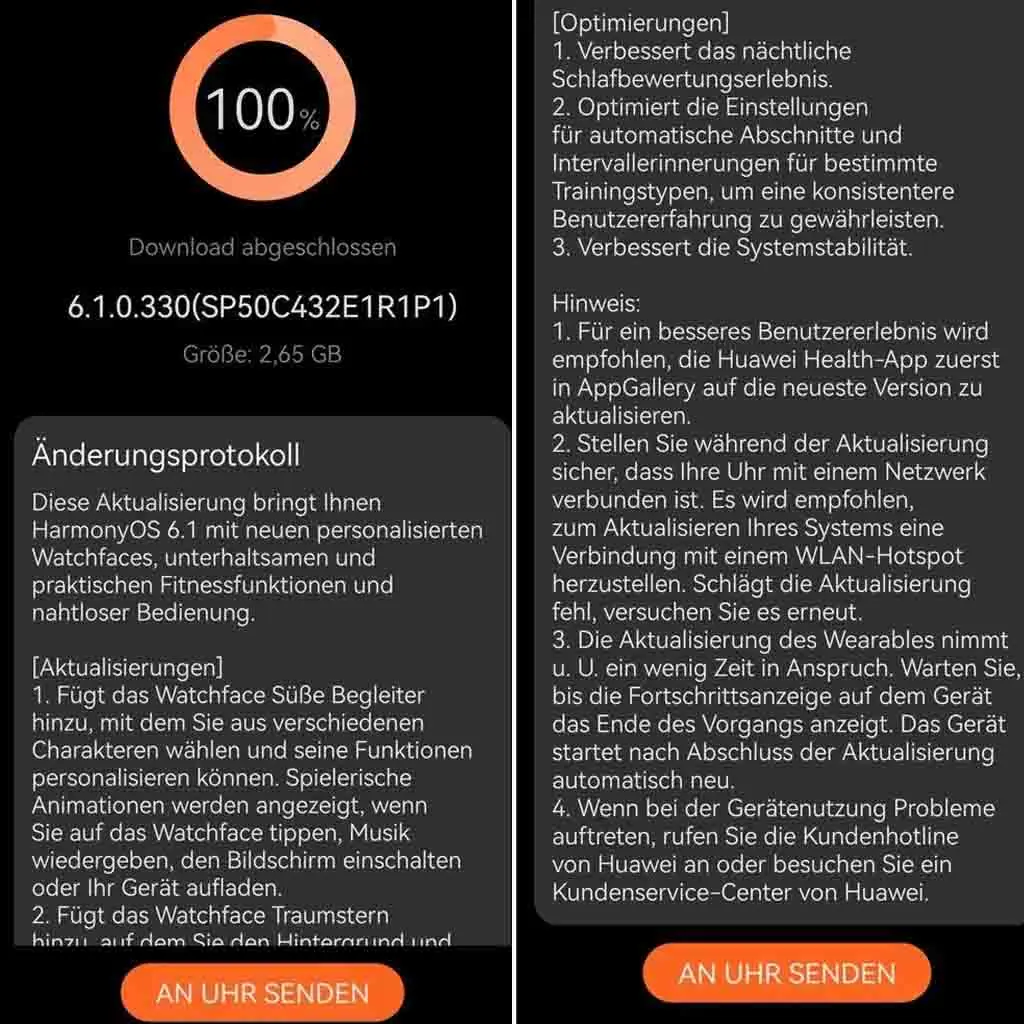 harmonyos 6.1 update for huawei watch 5