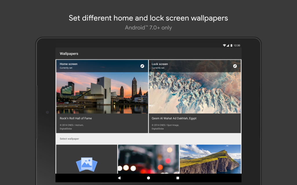 Wallpapers by Google app